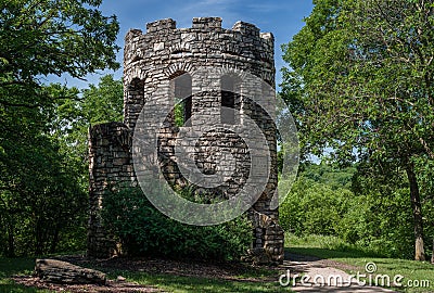 Clark tower, winterset, iowa Stock Photo