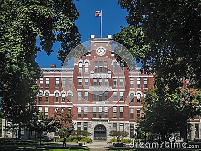 Clark University a private research university in Worcester Editorial Stock Photo