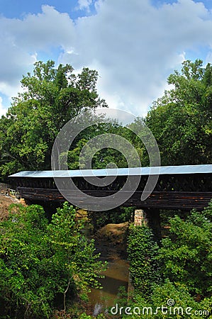 Bridge with Long Span Stock Photo