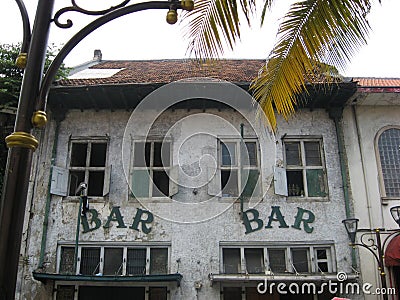 Clasic bar old town Stock Photo