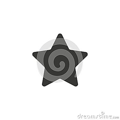 Clasic star Icon Vector. Flat black pictogram. Illustration symbol. Vector Illustration