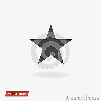 Clasic star Icon Vector, vector illustion flat design style. Vector Illustration