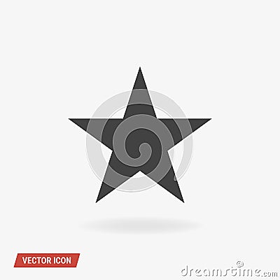 Clasic star Icon Vector, vector illustion flat design style. Vector Illustration