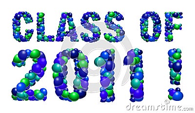 Class of 2011 sign Vector Illustration