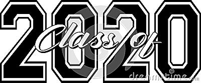 Class of 2020 Bold Graphic Stock Photo