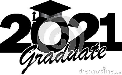 Class of 2021 Graduate Banner Vector Illustration