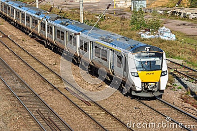 Class 700 Leaves Hitchin Editorial Stock Photo