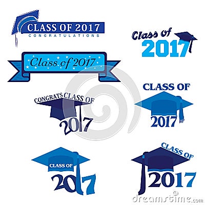 Class of 2017 Stock Photo