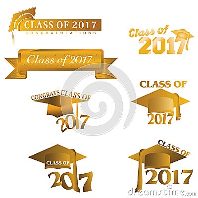 Class of 2017 Stock Photo