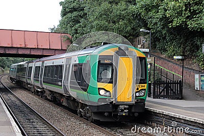 Class 172 turbostar dmu train at Kidderminster Editorial Stock Photo