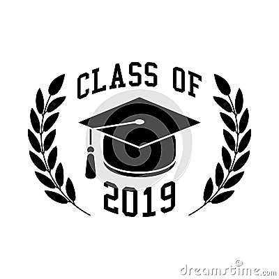 Class of 2019 Vector Illustration