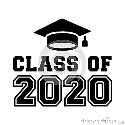 Class of year 2020 Vector Illustration