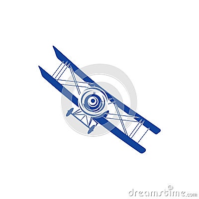 Classic Airplane design vector. Icon Symbol. Template Illustration Stock Photo