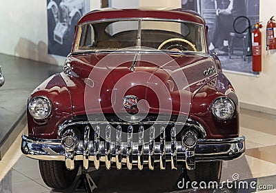 1949 Classic America Buick Super Car a red antique vehicle Editorial Stock Photo