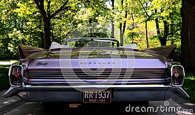 Classic American Car: Pink Cadillac Editorial Stock Photo