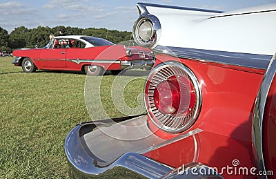 Classic American Cars Stock Photo