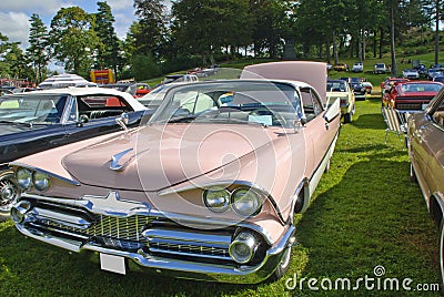 Classic american cars (59 dodge) Stock Photo