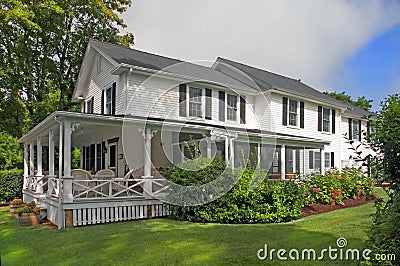 Classic American Homes Stock Photo