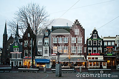 Classic Amsterdam street photo Editorial Stock Photo