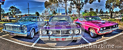 Classic Australian cars Editorial Stock Photo