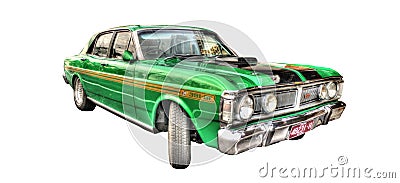 Classic Australian 1970s Ford Falcon 351GT Editorial Stock Photo