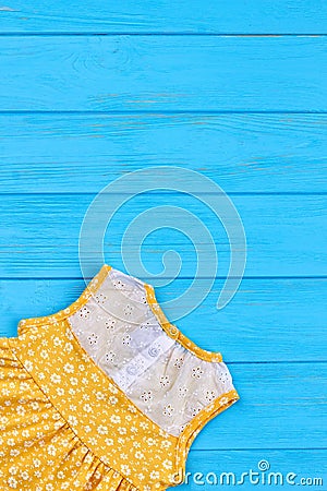 Classic baby girl summer dress. Stock Photo