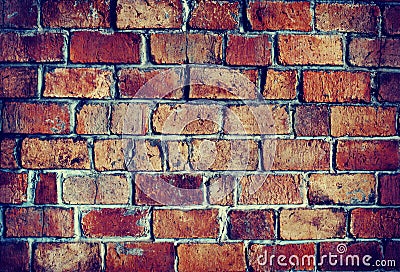 Classic Beautiful Textured Brick Wall Stock Photo