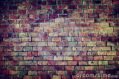 Classic Beautiful Textured Brick Wall Stock Photo