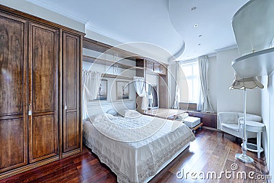 Interior design bedrooms. Editorial Stock Photo