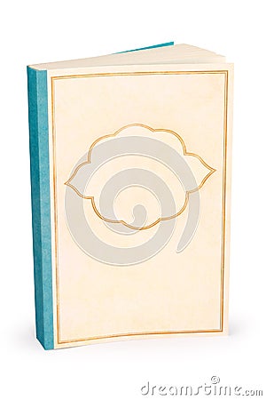 Classic blank book cover - clipping path Stock Photo