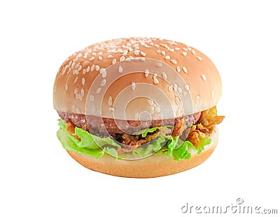 Classic burger Stock Photo