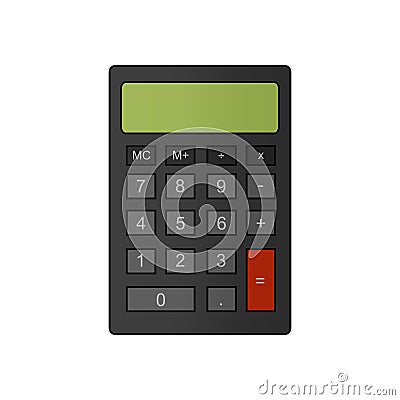 Classic calculator Vector Illustration