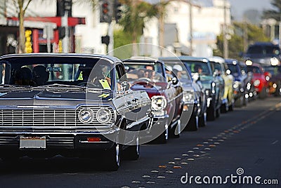 Classic Car Cruising 2 Stock Photo