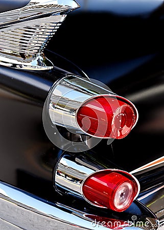 Classic car lights Stock Photo