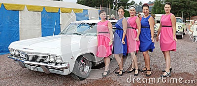 Classic car parade Editorial Stock Photo