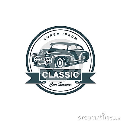 Classic Car Vector Template Vector Illustration