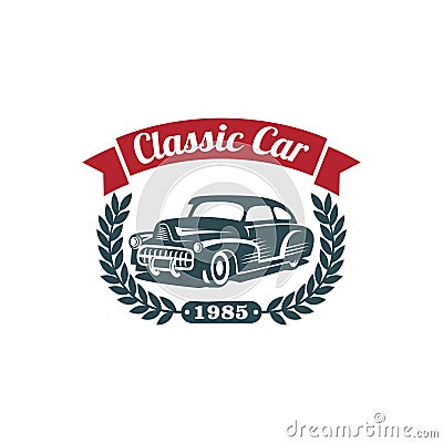 Classic Car Vector Template Vector Illustration