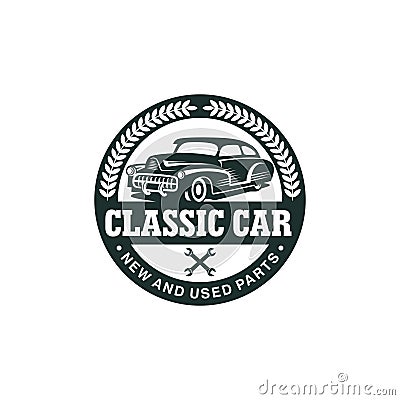 Classic Car Vector Template Vector Illustration