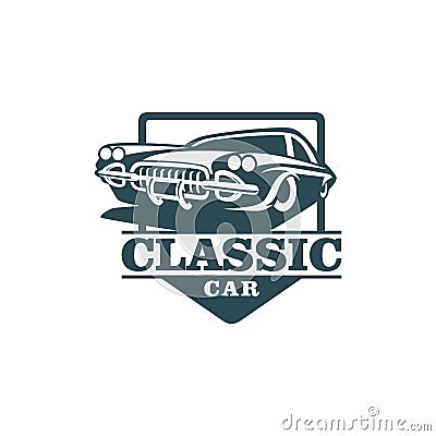 Classic Car Vector Template Vector Illustration