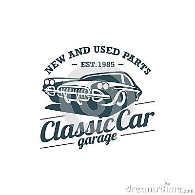 Classic Car Vector Template Vector Illustration