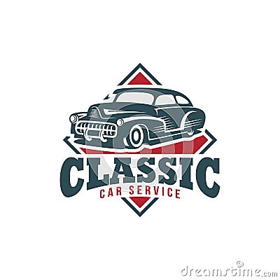 Classic Car Vector Template Vector Illustration