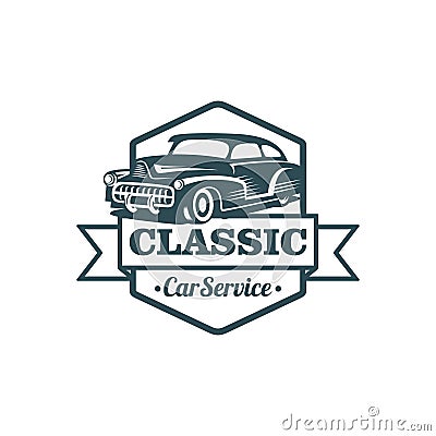 Classic Car Vector Template Vector Illustration