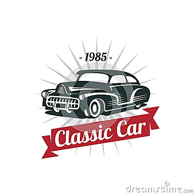 Classic Car Vector Template Vector Illustration