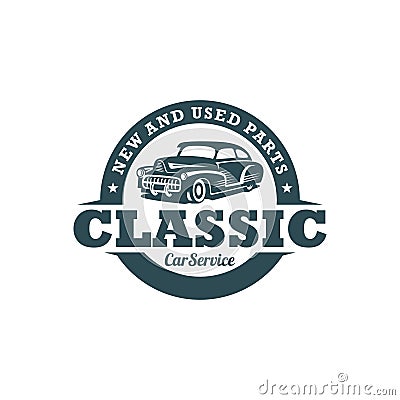 Classic Car Vector Template Vector Illustration