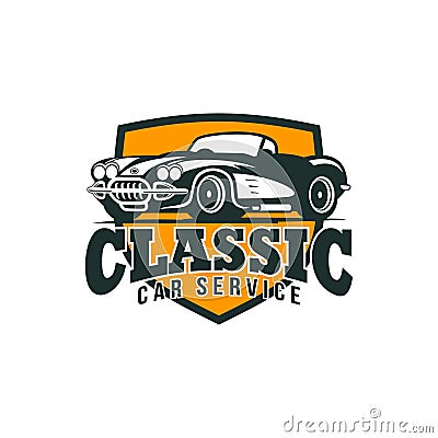 Classic Car Vector Template Vector Illustration