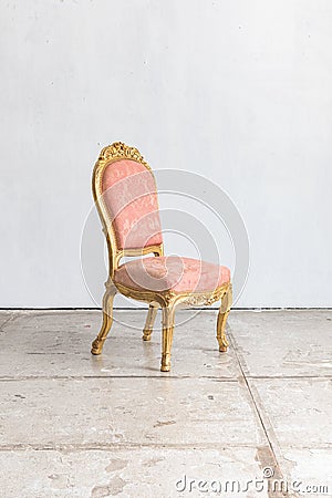 Classic chair style in vintage room Stock Photo