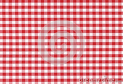 Classic checkered tablecloth texture Stock Photo