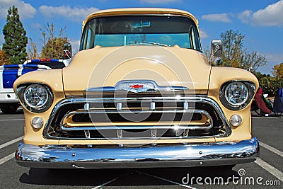 Classic 1957 Chevrolet Pick-up truck Editorial Stock Photo