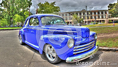 Classic 1946 Chevy Coupe Editorial Stock Photo