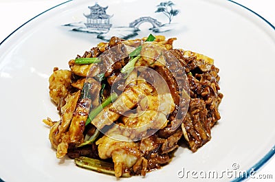 Classic Chinese cuisine -- Quickly Fried Pig Kidney. Stock Photo